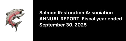 Salmon Restoration Association – Annual Report – Fiscal year ended September 30, 2025
