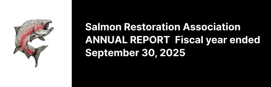Salmon Restoration Association – Annual Report – Fiscal year ended September 30, 2025